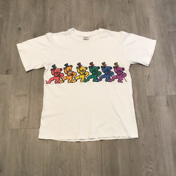 Anvil Other - Vtg 1993 Grateful Dead Skull Double Sided Shirt